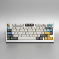 Teclado mecánico acabado plateado mat1