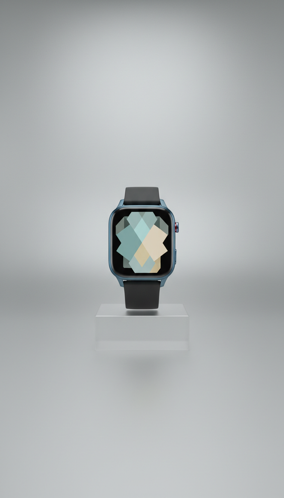Reloj inteligente con correa negra grafito