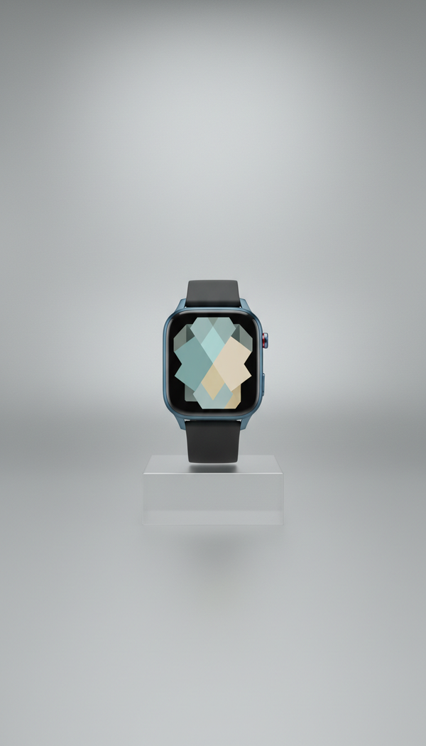 Reloj inteligente con correa negra grafito